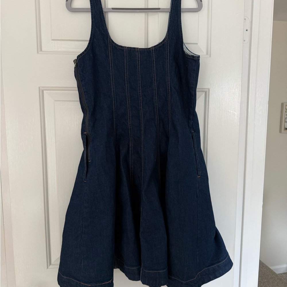 Women's Denim Seamed Mini Dress - kate spade new york x Target Dark Blue - Picture 5 of 9